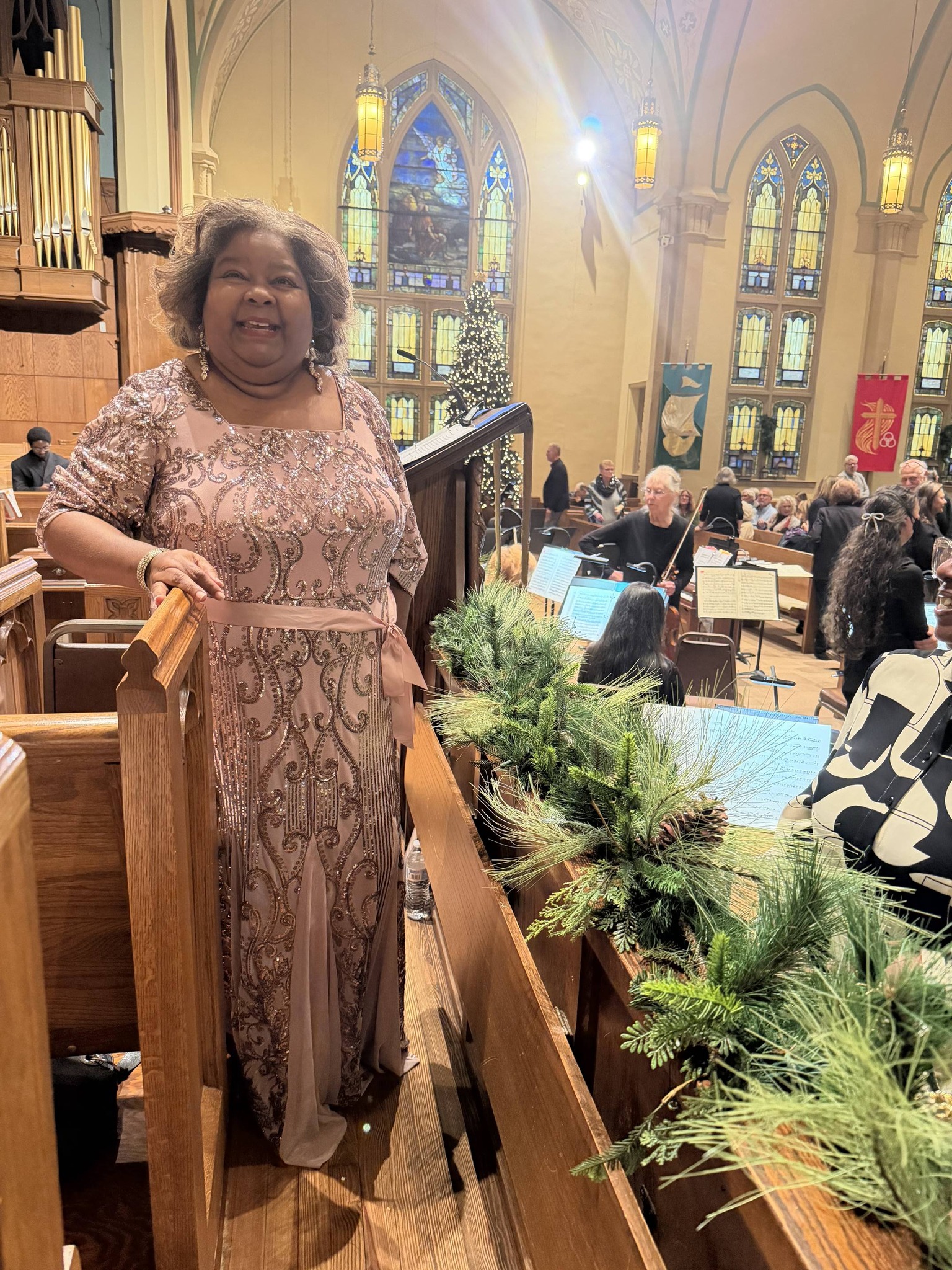 Singing at New Hope Church